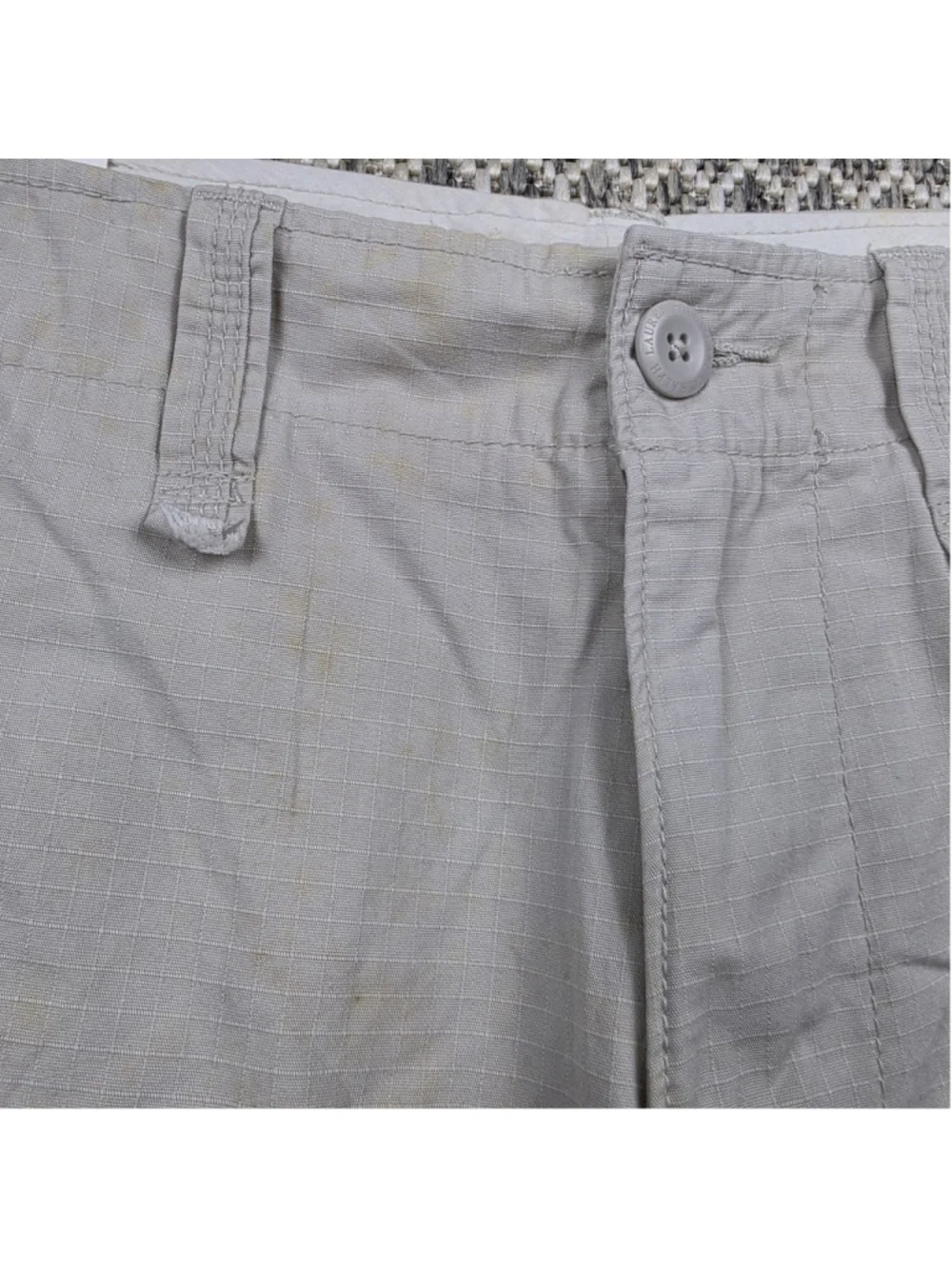 NWT Polo Jeans Co Cargo Shorts Mens 34 Beige Ripstop Cotton Utility Military